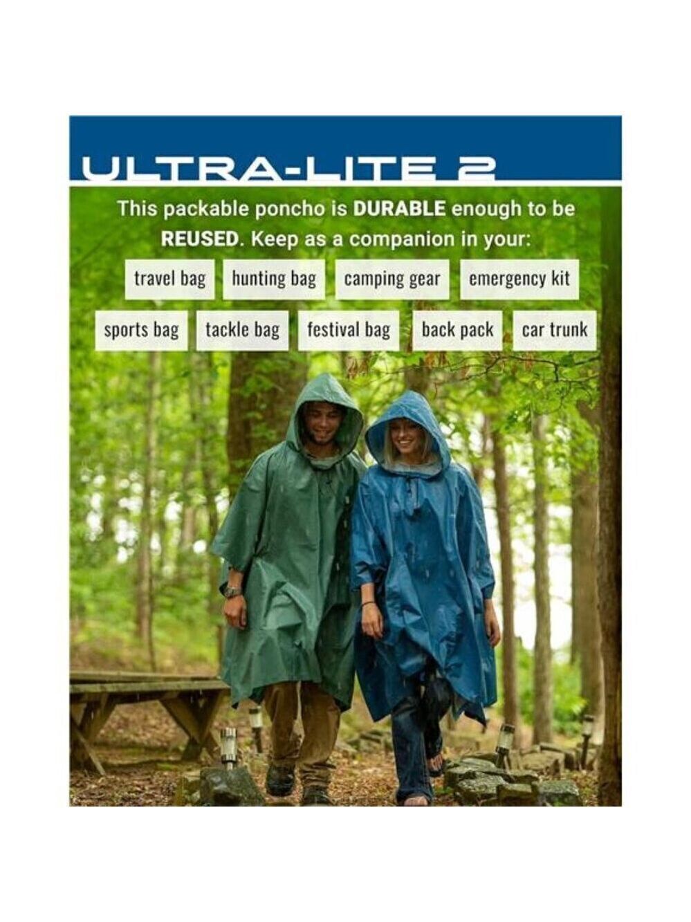 FROGG TOGGS Waterproof Raincoat Breathable Rain Poncho Coat Adult Women's BLUE - Picture 7 of 8